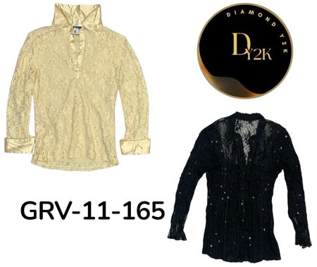 Y2K Long Sleeve Blouse – Vintage Aesthetic Top for Women