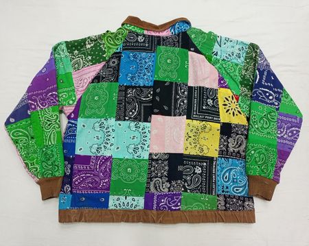 CR822 Upcycled Bandana Jackets with carhartt logo