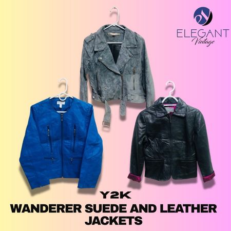 Y2K Wanderer Wildleder- und Lederjacken - EV1220