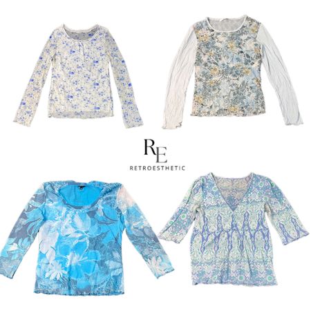 Y2k Soft Era Mesh Tops (RE-2481)