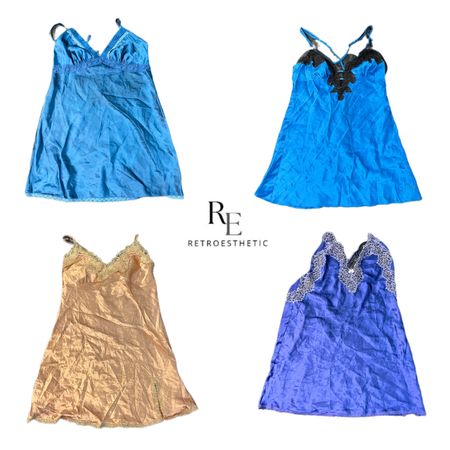 Y2k Soft Girl Silk Dresses (RE-2482)