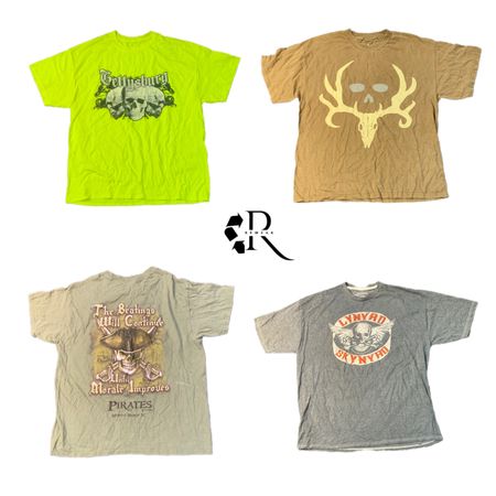 Y2K Vintange Skull Edition T-Shirt RW-1256