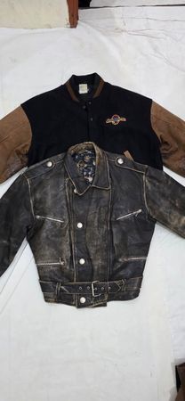 Men's vintage stylish biker leather jackets