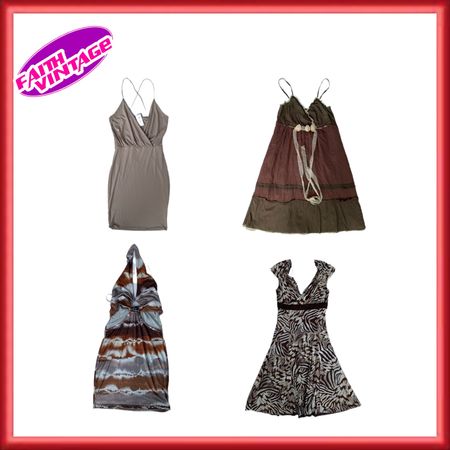 Neutral chic todos los vestidos mezcla ( FV-107 )