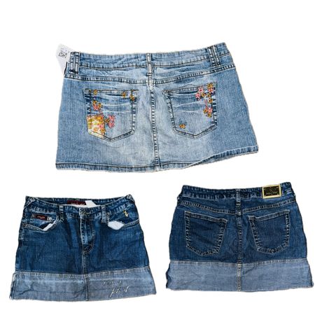 Y2K denim Micro mini skirt Ft.baby phat