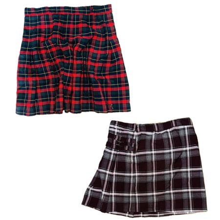 Y2K plated mini skirt