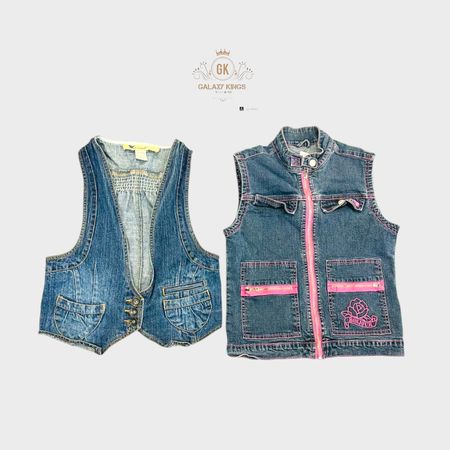 Y2K 90s Denim Vest