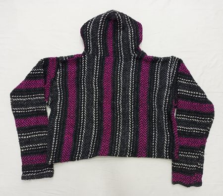 CR833 Upcycled The Eco-Woven Cropped Hoodie
