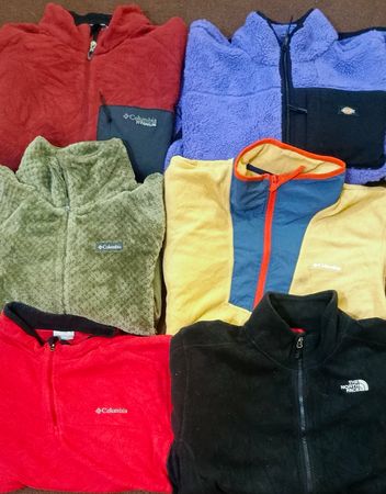 Carhartt. Dickies. Columbia. TNF Fleece jacket