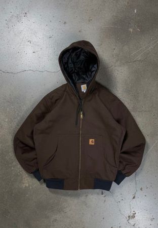 Carhartt rework style brown jacket