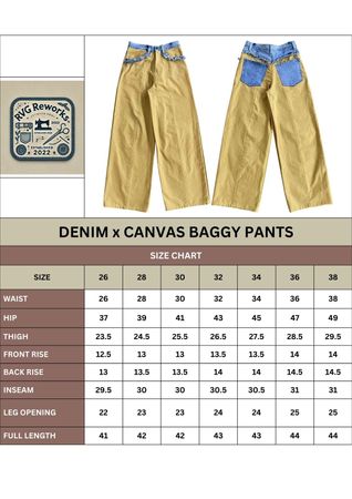 Upcycled the Denim Canvas Pants