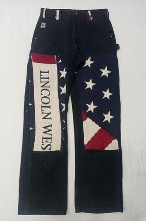 CR849 Calças de Carpinteiro Patrimoniais Stars & Stripes Recicladas