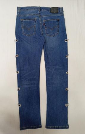 CR860 Upcycled Levi's Deconstructed Eyelet Denim