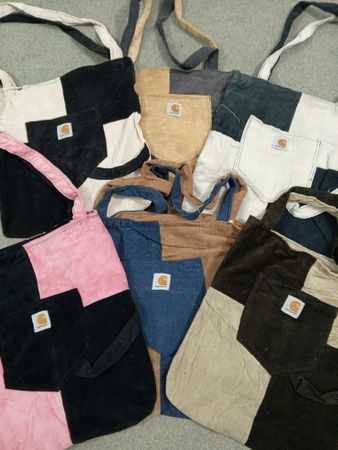 HD1168 Upcycled Carhartt Tote Bags