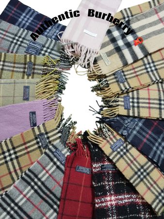 Cachecóis de Lã de Cashmere Autênticos da Burberry 🧣 10/10