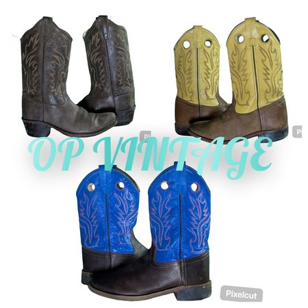 Op vintage 0090 Branded kids Cowboy Boots