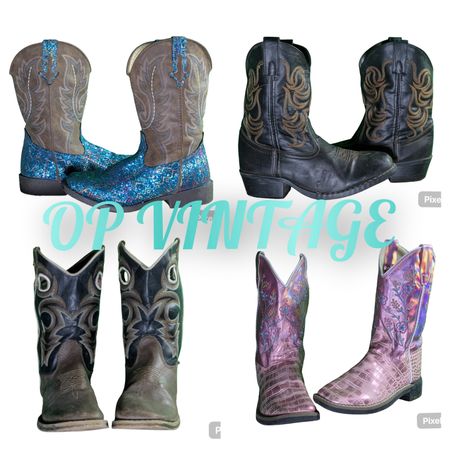 Op vintage 0091 branded kids Cowboy Boots