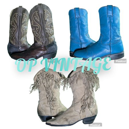 Op vintage 0092  Embrided Cowboy Boots