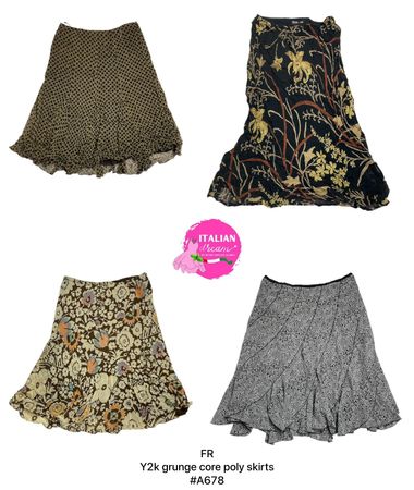 Y2k grunge core poly skirts