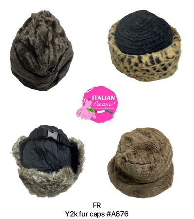 Y2k Fur caps