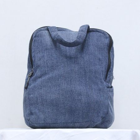 CR871 Upcycled Denim Miss Me Pocket Mini-Bag