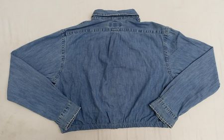 CR884 Upcycled Mixed Branded Crop Shirt