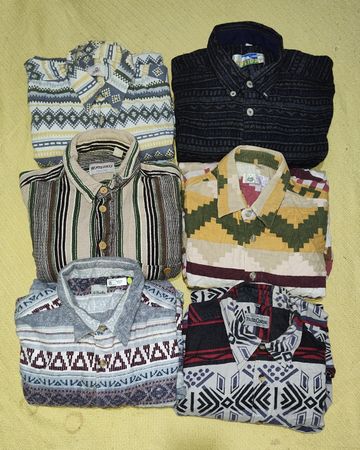 Camicia di flanella a fantasia folle