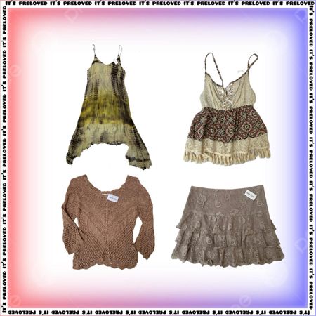 Rustic Charm Wardrobe - Tops ,Dresses,Skirts SRK ( SS-1648 )