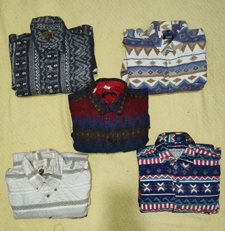 #02 Camicia di flanella con motivo pazzo