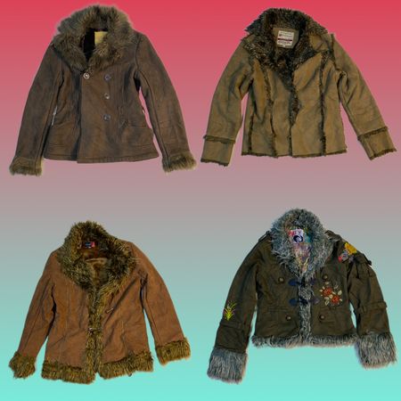 Manteau afghan unique Y2K (TS-1594)