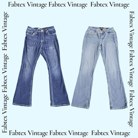 (FV-562) MissMe Style Back pocket Details Denim Flared Jeans