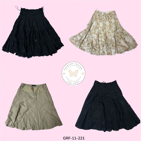 Classic Mix Cotton Skirt for Women – Easy Style & All-Day Comfort (GRF-11-221)