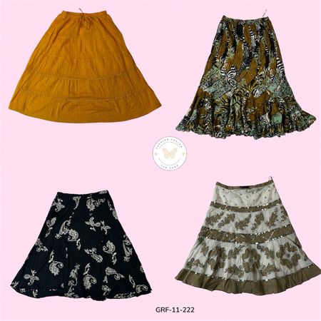 Soft & Stylish Women’s Mix Cotton Skirt – Perfect for Casual Outfits (GRF-11-222)