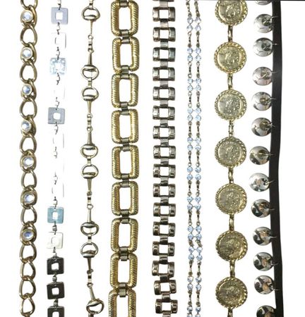 Y2K Golden Chain Belt