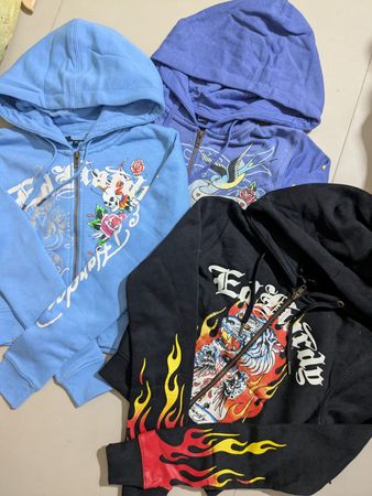 Ed Hardy Ladies Zipper Hoodies