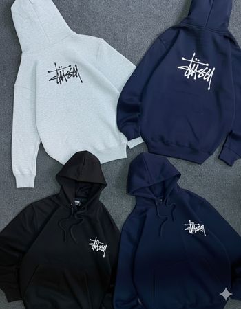 Stussy rework style mix pullover hoodie