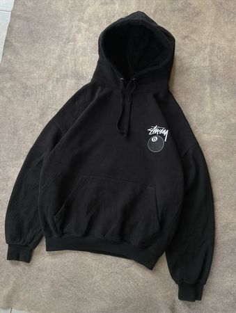 Stussy rework style 8 ball pullover hoodie