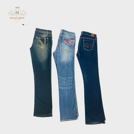 Embellished And Embroidery Flare Jeans