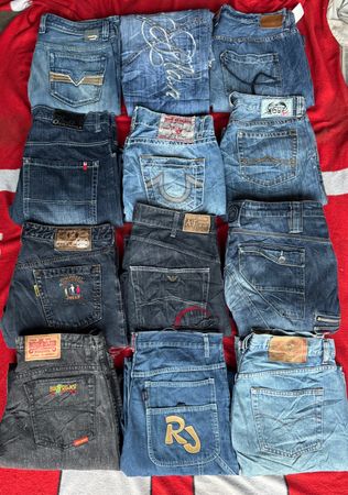 Pantaloni hip hop in denim