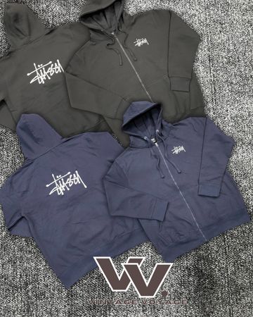Stussy reworked style mix colour zipper hoodies #271125