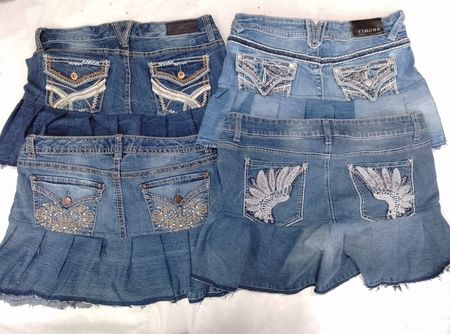 CR5564 Faldas acampanadas recicladas