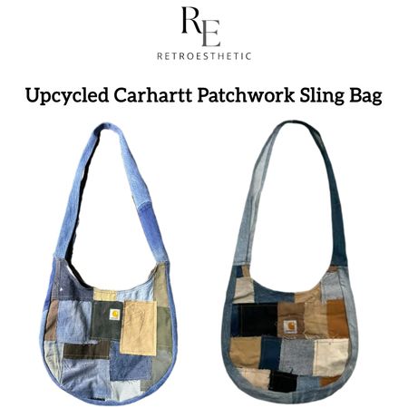 Upcycled Carhartt+Denim Patchwork Sling Bag (REPR)