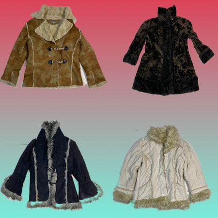 Y2K Unique Afghan coat (TS-1621)