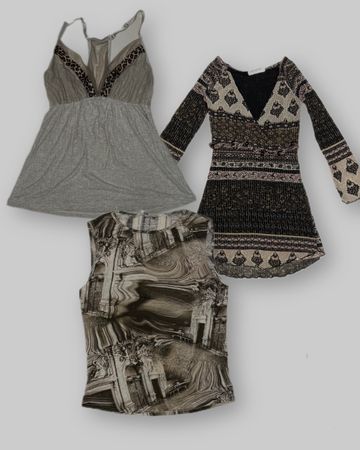 Der Mix aus Y2k Mob-Wife Tops TT-077