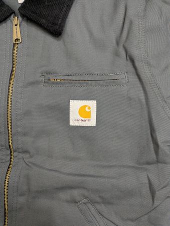 Carhartt グレー デトロイト NY 刺繍 リワーク スタイル ジャケット
