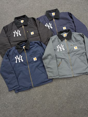 Carhartt Detroit NY 刺繍入りリワークスタイルジャケット