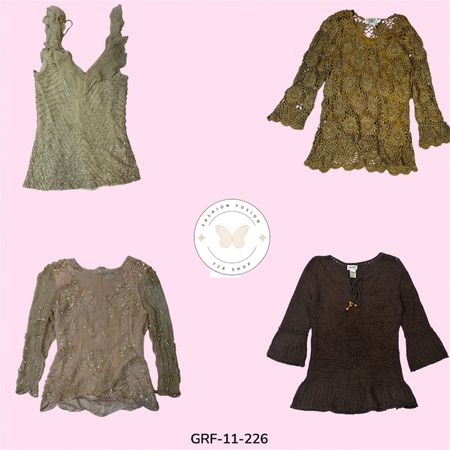 Contemporary Beaded Statement Blouse (GRF-11-226)