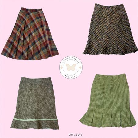 Tailored Wool A-Line Skirt – Modern Minimalist Design (GRF-11-246)