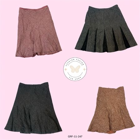 Soft Pure Wool Flared Skirt – Contemporary Everyday Wear (GRF-11-247)
