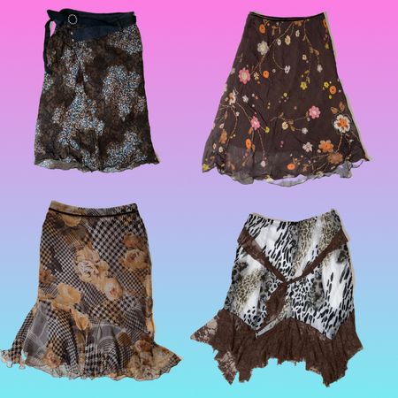Trendy printed skirt collection (TT 244)